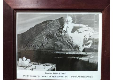 Signed valigorsky rendering of crazy horse