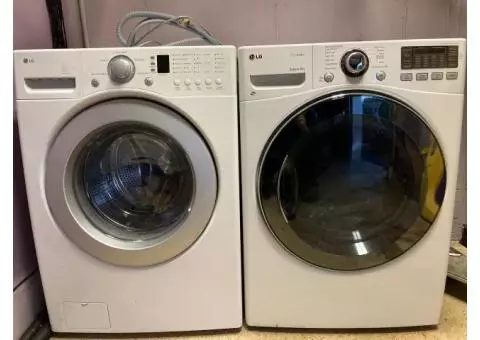 LG High Efficiency, Front Loading Washer and Dryer--$300
